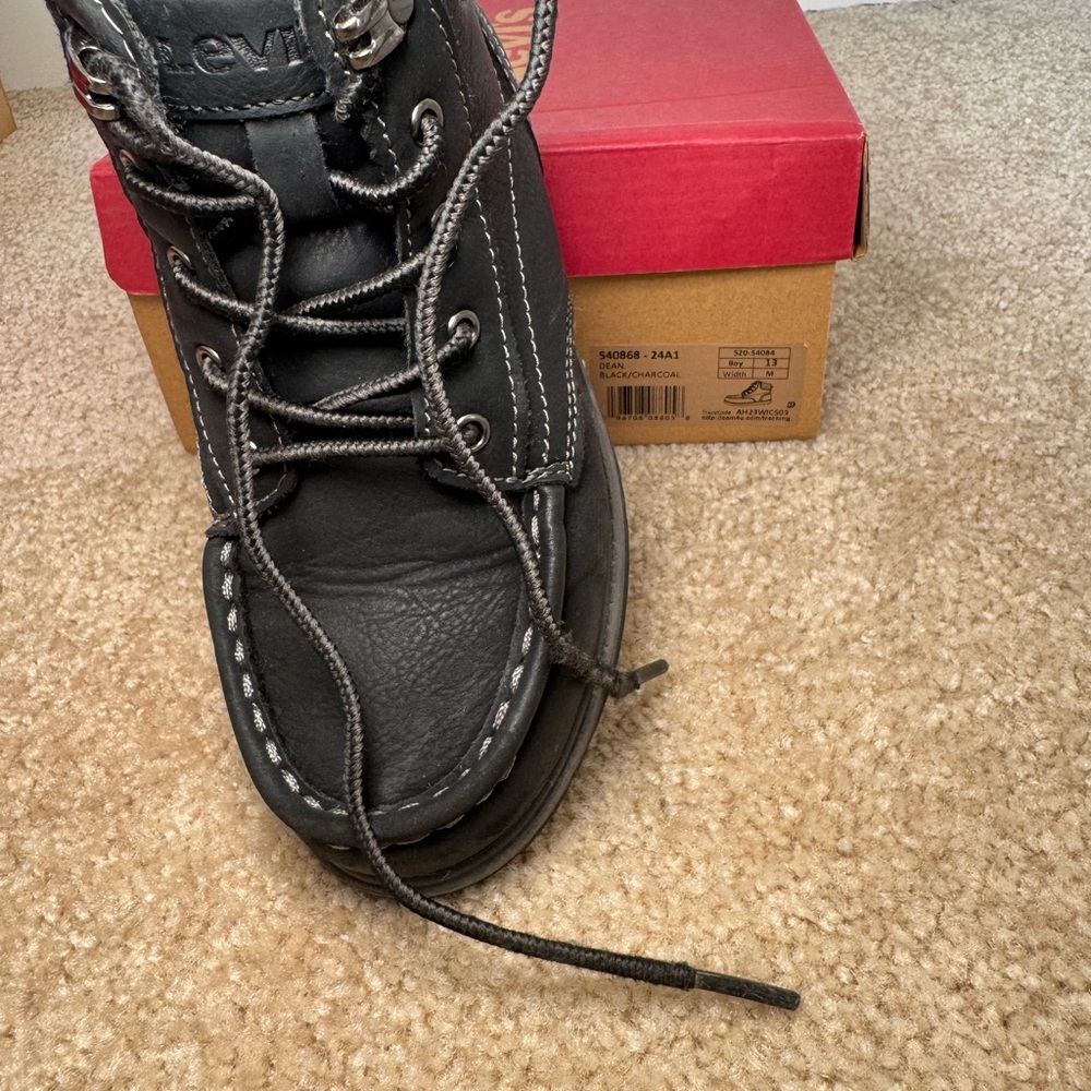 Levi's Black Leather kids Boots